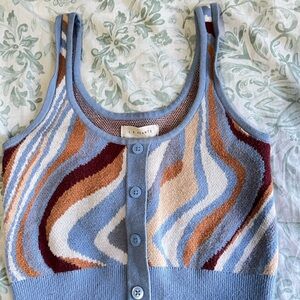 LA Hearts Multicolor Knit Tank Top